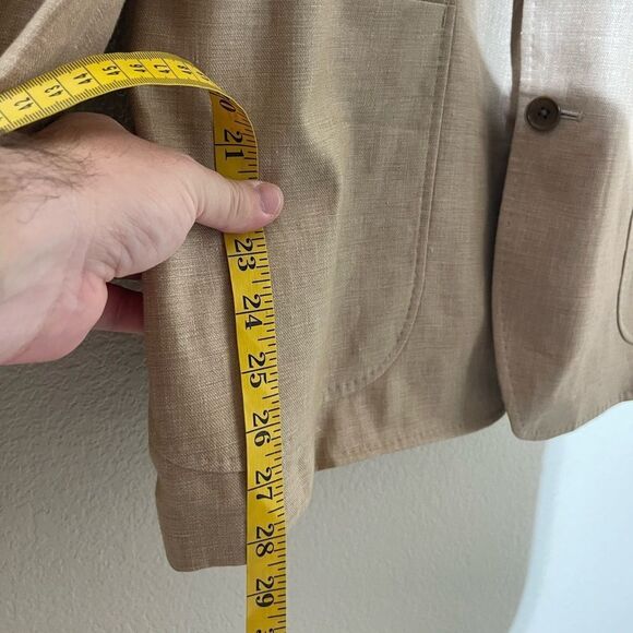 TALLIA Beige Linen Blazer - Picture 4 of 7